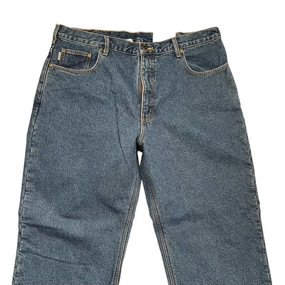 Carhartt Relaxed Fit Fleece Lined Straight Leg Jeans Workwear Size 40 NWT - Picture 5 of 10